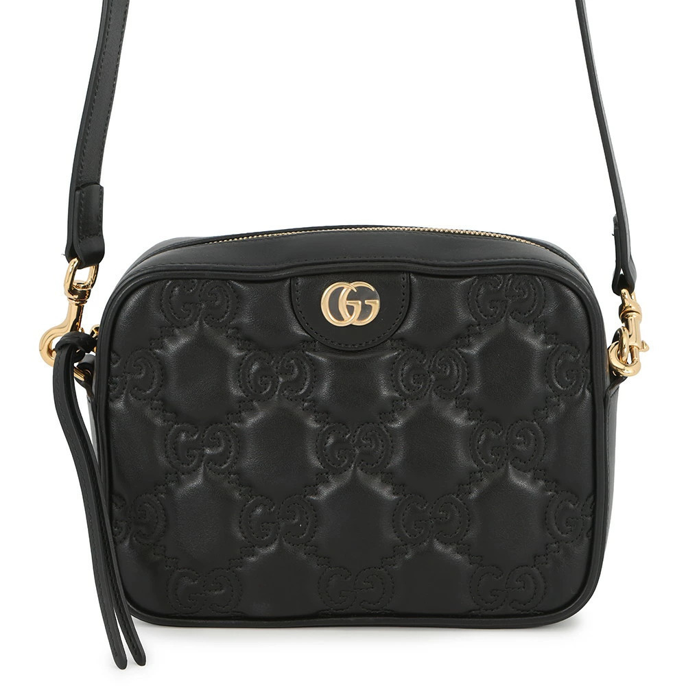 Gucci GG Matelasse Leather Shoulder Bag Black